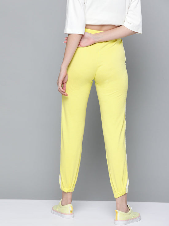 Yellow Double Side Tape Joggers