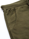 Olive Terry Ripped Joggers