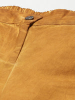 Mustard Twill Pigment Wash Straight Pants