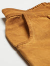 Mustard Twill Pigment Wash Straight Pants