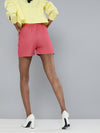 Fuchsia Front Button Shorts