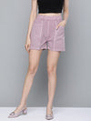 Lavender Garment-Dyed Twill Shorts