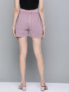 Lavender Garment-Dyed Twill Shorts