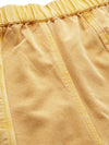 Mustard Garment-Dyed Twill Shorts