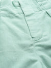 Sea Green Paper Bag Waist Shorts