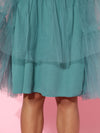 Teal Blue Tulle Frilly Skirt