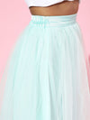 Sea Green Plain Tulle Skirt