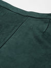 Emerald Green Suede Pencil Skirt