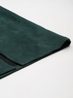 Emerald Green Suede Pencil Skirt