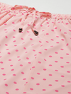 Women Pink With Fuchsia Polka Dot Maxi Skirt