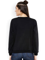 Black Sweatshirt with Foil Print