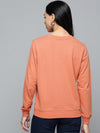 Coral COFFEE Studded Terry Sweatshirt