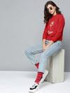 Red Terry BELIEVE Sweatshirt