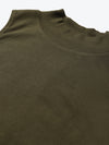 Olive High Neck Crop Top