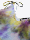 Yellow & Purple Tie-Dye Strappy Top