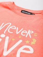 Pink Never-Give-Up T-Shirt