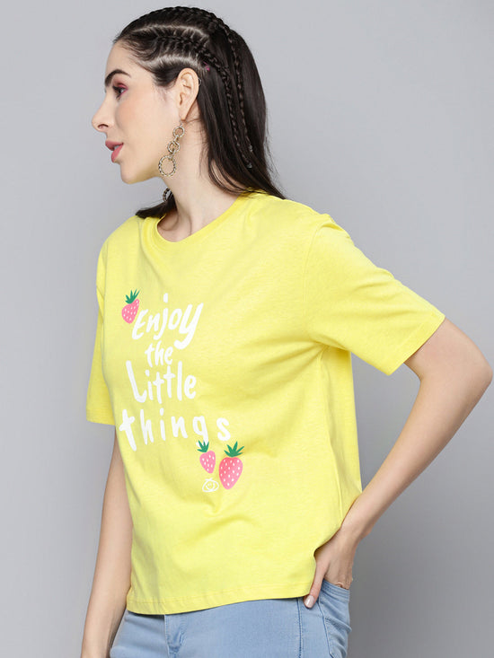 Yellow Enjoy-The-Little-Things T-Shirt