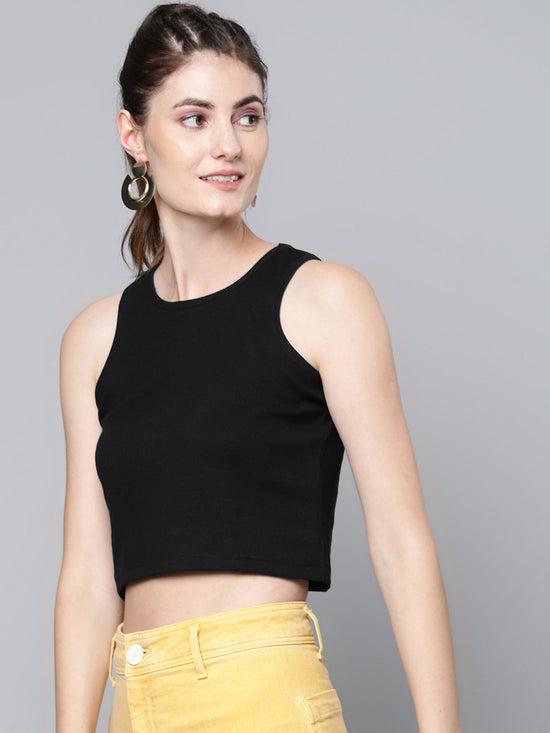 Black Box Back Rib Crop Top