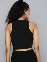 Black Halter Neck Top