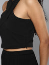 Black Halter Neck Top