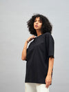 Women Black More Self Love Oversized T-Shirt