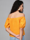 Mustard Off Shoulder Top