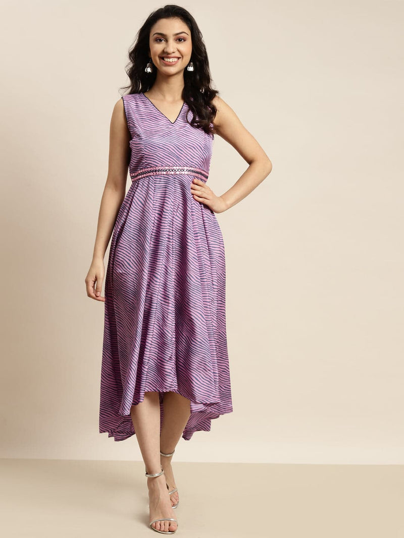 Odel Purple Ring Detail Dress | Odel.lk