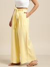 Lemon Pleated Palazzo