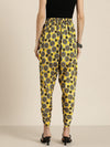 Women Yellow Geometric Print Dhoti Pants