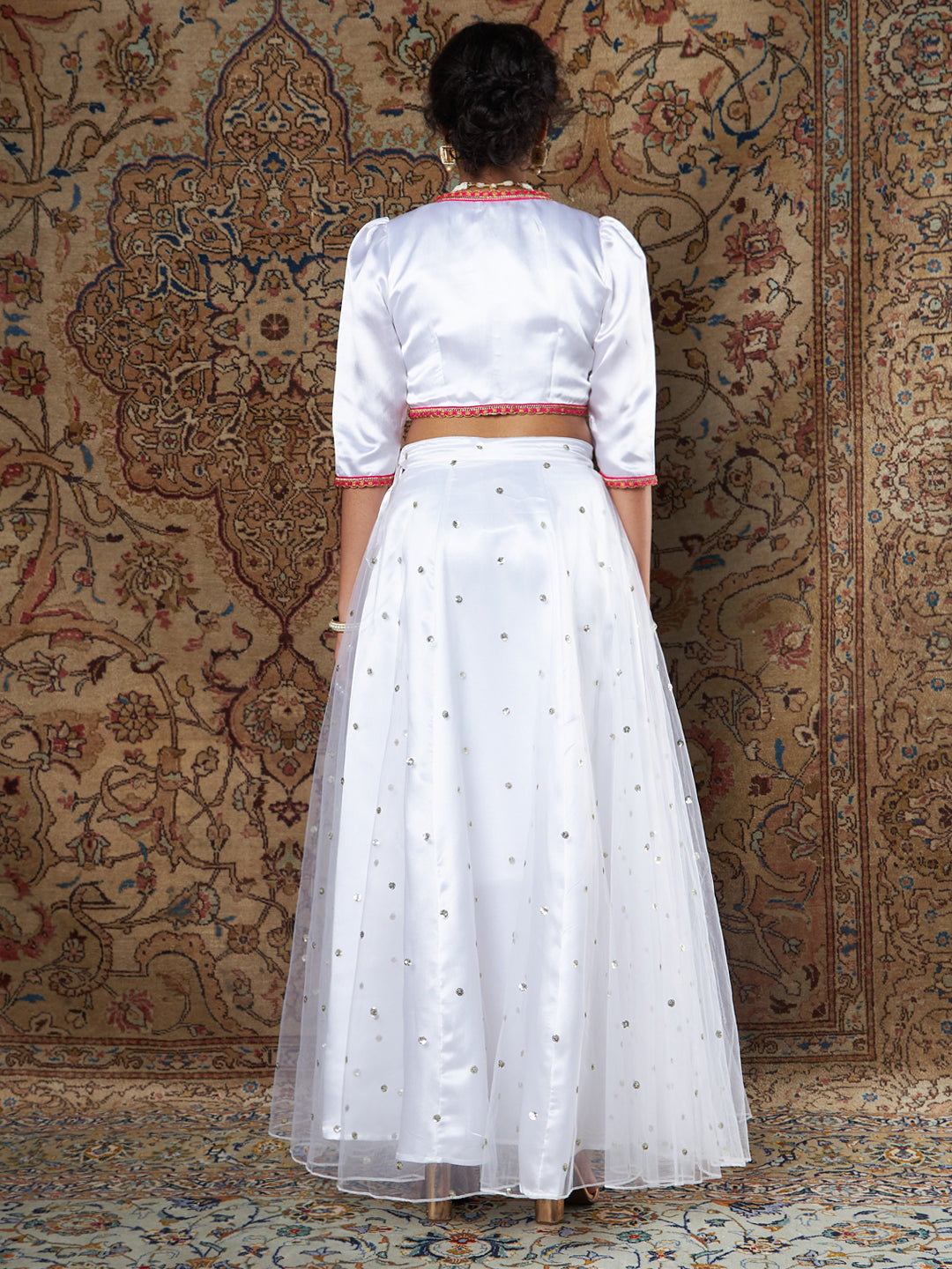 Juniper Women Off-White Cotton Flex Printed Clothing Set