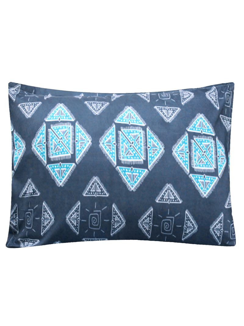 Good Homes Microfibre Geometric Printed 1 Bedsheet with 2 Pillow Covers