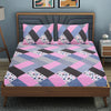 Good Homes Microfibre Abstract 1 Bedsheet with 2 Pillow Covers