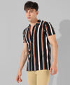 Men's Multicolour Striped Casual Shirt