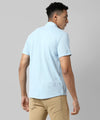 Men's Solid Light Blue Regular Fit Casual Shirt