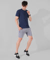 Men's Solid Grey Regular Fit Casual Shorts