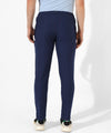 Men's Navy Blue Striped Regular Fit Trackpants