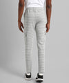 Men's Grey Striped Regular Fit Trackpants