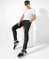 Men's Solid Black Regular Fit Trackpants