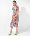 Women's Printed Multicolour Regular Fit Dress