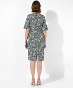 Women's Grey Printed Regular Fit Dress