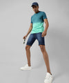 Men's Multicolour Colourblocked Regular Fit Casual T-Shirt