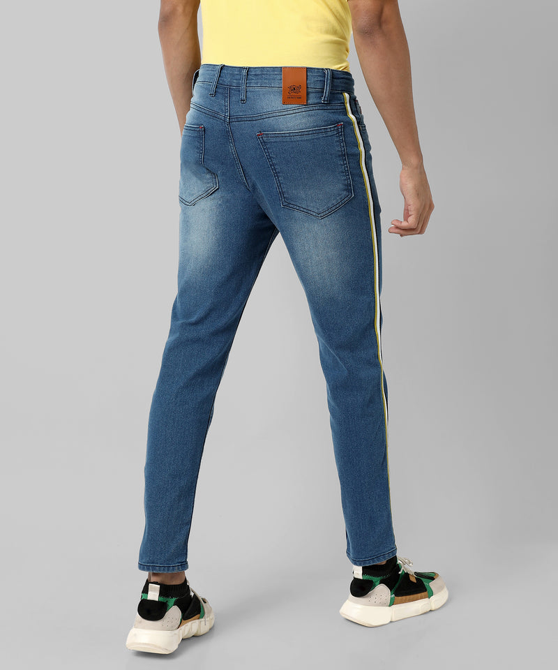 Men's Classic Blue Light-Washed Regular Fit Regular Fit Denim Jeans