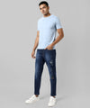 Men's Classic Blue Medium-Washed Regular Fit Regular Fit Denim Jeans