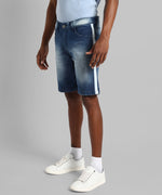 Men's Classic Blue Light-Washed Regular Fit Denim Shorts