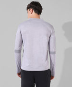 Men's Solid Grey Regular Fit Activewear T-Shirt