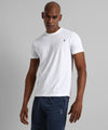 Men's Solid White Regular Fit Casual T-Shirt