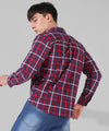 Men's Red Checkered Casual Shirt