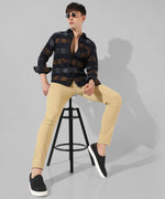 Men's Multicolour Checkered Casual Shirt