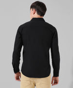 Men's Solid Black Casual Shirt