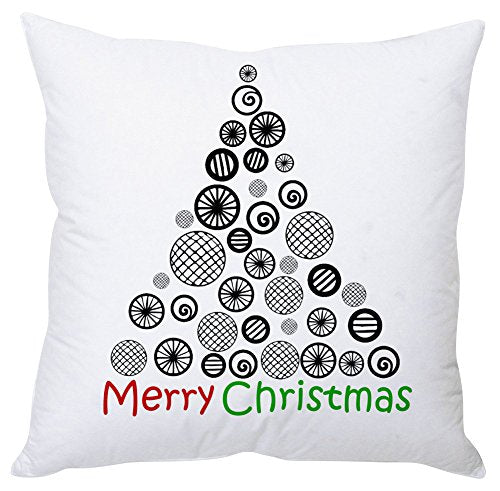 The Purple Tree AngelRest Merry Christmas Cushion Cover For Living Room (Pack of 1 , 16x16 inch)